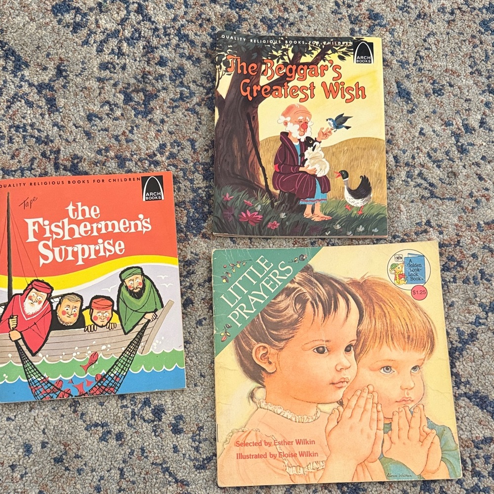 Set of Three Vintage Children's religious Books